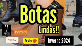 BOTAS FEMININAS CONFORTÁVEIS ✨ COLEÇÃO BEIRARIO INVERNO 2024 ✨ MODARE  VIZZANO [upl. by Moria]