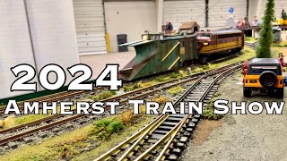 2024 Amherst Train Show  G Scale Trains  NHGRS Layout [upl. by Herta]