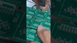 Printed Circuit Board PCB Pin Soldering Process 6Pin Simultaneous Soldering [upl. by Kuo]