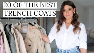 20 OF THE BEST TRENCH COATS AVAILABLE NOW  TOP 20 2021 SPRING HAUL [upl. by Bernardina]