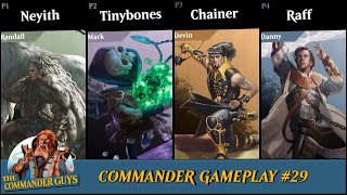 Commander Gameplay 29  Neyith v Tinybones v Chainer Dementia Master v Raff Capashen MtG [upl. by Sirovat684]