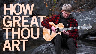 How Great Thou Art  Fingerstyle Guitar Cover With Tabs [upl. by Annoved]