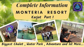 Monteria Resort Near Mumbai I Adventure Activities Zipline amp Waterpark  GetawayStaycation Karjat [upl. by Ullman710]