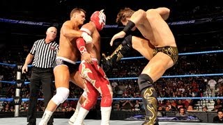 Rey Mysterio amp Sin Cara vs The Miz amp Cody Rhodes [upl. by Fia]