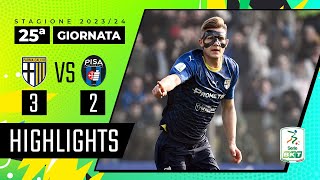 Parma vs Pisa 32  Partita pazza nel finale al tardini  HIGHLIGHTS SERIE BKT 20232024 [upl. by Moguel394]