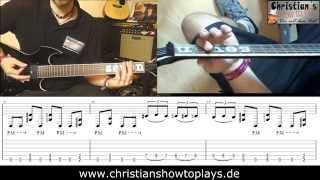 ★Slipknot GEMATRIA Gitarren Tutorial  TabsNotenOverhead Cam Video Lesson Deutsch [upl. by Mikiso]