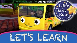 Learn with Little Baby Bum  Wheels on The Bus Part 1  Nursery Rhymes for Babies  Songs for Kids [upl. by Tsugua]