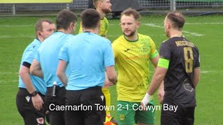 Caernarfon Town 21 Colwyn Bay highlights [upl. by Kobe]