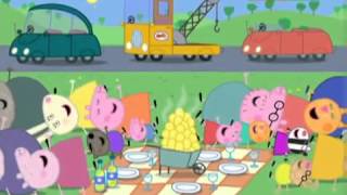 peppa pig Ingorgo stradale amp lora di andare a letto [upl. by Tenahs702]