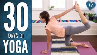 Day 17  Happiness Boost Yoga  30 Days of Yoga [upl. by Werdnael]