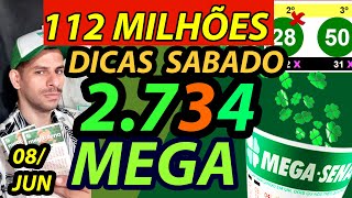 Mega Sena Acumulada de Sábado 2734 Dicas e Atrasadas [upl. by Alfie]