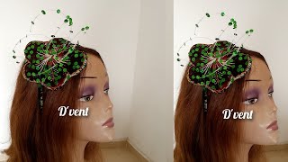 HOW TO MAKE THIS FLOWERED MACO HEADBAND FASCINATOR [upl. by Sirmons]