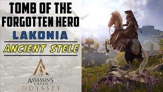 Tomb of the Forgotten Hero  Ancient Stele amp Loot Treasure Location  ASSASSINS CREED ODYSSEY [upl. by Oicinoid]