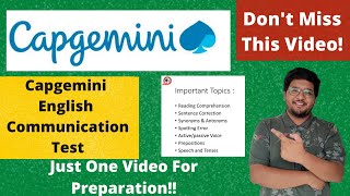 Capgemini English Communication Test Preparation in Just One Video 🔥🔥 [upl. by Nylareg]