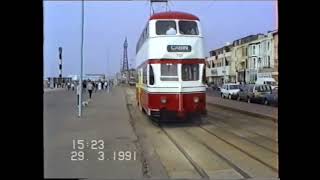 Podbaba Transport Heritage Series Blackpool Trams amp Buses 1991 Part 1 [upl. by Essyla104]