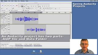 5 How to Save an Audacity Project  Video Guide to Audacity [upl. by Adnar]