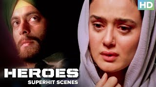 Heroes  Superhit Movie Scenes  Salman Khan Sunny Deol amp Preity Zinta  IndependanceDaySpecial [upl. by Appleby]