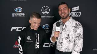 FCR 9 Zoran Milic post weighin interview  FCR MMA [upl. by Ardisi]