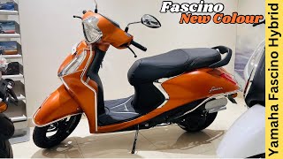 2024 Yamaha Fascino New Colour Matte Copper Full Review 😍 Price amp Features 🔥 Smart Hybrid [upl. by Amalia]