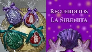 Alhajeros La Sirenita 🐠 DIY 🦀 Recuerditos La Sirenita [upl. by Dnilasor]