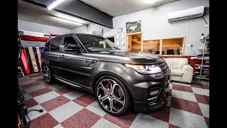 Range Rover Sport Overfinch Nero Pearl Black Wrap [upl. by Ellene453]