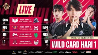 LIVE  HARI KE1  Fase Wild Card  Kejuaraan Dunia M5 ID [upl. by Eidnil195]