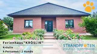 Ferienhaus mit Hund I Ostsee I Ferienhaus „Kröslin“ I STRANDPFOTEN [upl. by Marguerie]