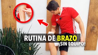 Rutina de BRAZO en CASA – Bíceps tríceps antebrazo – ¡Sin EQUIPO [upl. by Audry]