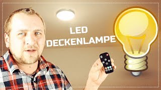 ❌ LED DECKENLAMPE MIT DIMMER ⭐⭐⭐⭐⭐ MONTAGE UND TEST [upl. by Pincince482]