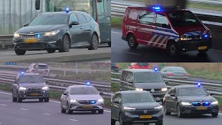 Vele Arrestatieteam DSI voertuigen amp Reddingskussen 179072 met spoed naar inzet in Sliedrecht [upl. by Qifar]