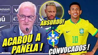 BRASIL CHOCADO  CONVOCAÇÃO DA SELEÇÃO TEM NOVO 10 E NOVIDADE P0LÊMICA [upl. by Angelina991]