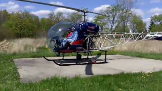 Bell 47G5A Start up [upl. by Enyleuqcaj]