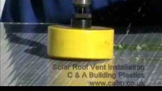 Solar Roof Vent for Polycarbonate Sheets  Conservatories  how to install [upl. by Helman653]