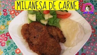 Milanesa de carne o Apanado de carne I Lorentix [upl. by Cris]