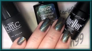 Gel Polish  Chameleon Cat Eye Magnetic [upl. by Teillo]