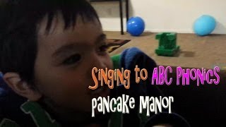 Learning ABC Letter alphabet song with PANCAKEMANOR [upl. by Pettiford]