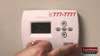 Honeywell PRO TH 4000 Thermostat  Service Champions [upl. by Yenial]