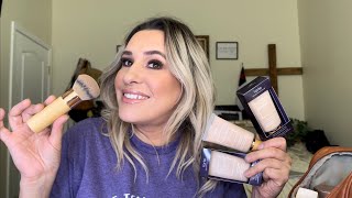 tarte Amazonian Clay 16Hour Full Coverage Foundation and The Buffer airbrush Review [upl. by Carolin627]