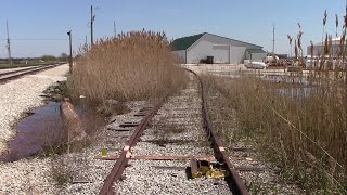 Outofservice Railroad Side Spur at Keystone Cooperative near Wolcott Indiana [upl. by Ednalrim]