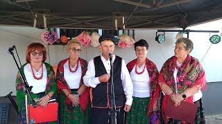 Koło Gospodyń Wiejskich z Jędrzejowic festyn Chmielów k Ostrowca 21092024 muzyka ludowa folk KGW [upl. by Martita]