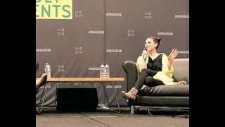 Katie McGrath at Armageddon Expo SupergirlLuthors Panel Interview [upl. by Starla103]