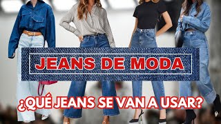 JEANS TENDENCIAS DE MODA OTOÑOINVIERNO 20242025  VAQUEROS Y DENIM ¿Qué se usará [upl. by Maddeu]