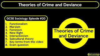 GCSE Sociology Revision  Theories of Crime Episode 20 [upl. by Osicnarf]