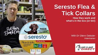 Seresto Flea amp Tick Collars  How they work and whats in the box or tin [upl. by Ebert]