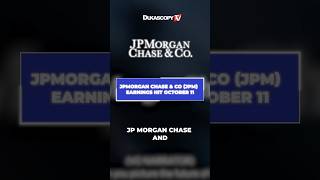 JPMorgan Chase reports earnings October 11 jpmorganbank jpmc earningsreport [upl. by Neeruan]