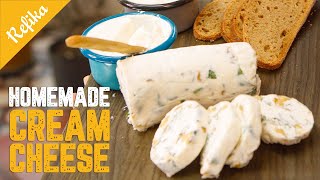 How to Make Your Own Cream Cheese at Home 🧀 3 Different Cheese Recipes in Just 5 Minutes [upl. by Eleahcim]