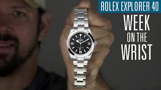 Rolex Explorer 40  Week on the Wrist [upl. by Lekym962]