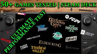 Over 50 Games Tested on Steam Deck  Ultimate Performance Test  All Settings  Benchmarks [upl. by Body]