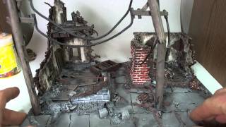 Ruined Building Miniature Wargaming Terrain [upl. by Queenie]