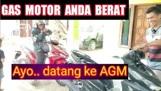 TRICK mengatasi gas motor matic berat tarikannya [upl. by Aerdnaeel12]